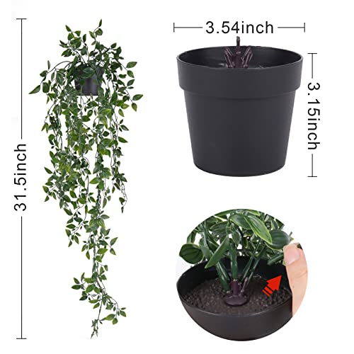 Artificial Hanging Plants Fake Hanging Plants Faux Hanging Plant with