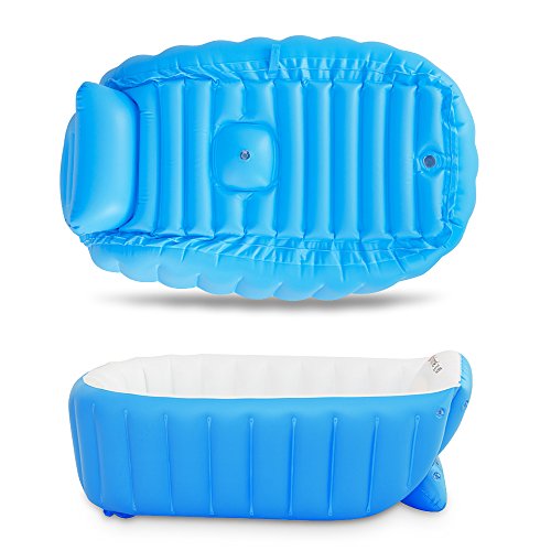 image for Inflatable Baby Bathtub, Mixigoo Infant Mini Swimming Pool Foldable No
