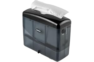 EZBRND EZ-Pull Countertop MULTIFOLD Hand Towel Dispenser for Kitchen/Bathroom/Office/RV/Airbnb, Black 4500B-EZ