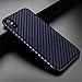 iPhone X Case,Luxury Silicone Slim Carbon Fiber Protective Shockproof Flexible TPU Bumper Full Body Thin Hybrid Drop Protection Anti-Slip Scratch Resistant Cover Cases Armor Apple iPhone X, Blue