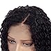 ATZHAIR 4x4 Lace Front Wigs Brazilian Virgin Human Hair Wigs Glueless Cap Deep Curly Bob Wig Pre Plucked with Baby Hair for African American Women 150% Density Natural Color 10 Inch