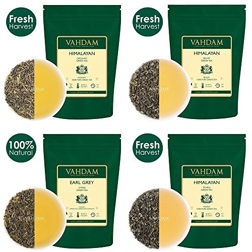 image for VAHDAM Green Tea Sampler - 10 TEAS, 50 SERVINGS | 100% NATURAL INGREDI