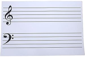 Dry Erase Music Staff Magnet Rewritable Thickened Sheet Staff Teaching Magnetic Whiteboard Stickers Piano Accessories/407