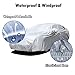 Big Ant Breathable Car Cover-Waterproof Full Size Sedan Snow Cover Custom Fit Sedan Up to 190 Inches-Sliver