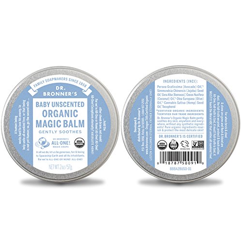 Dr. Bronner Balm Baby Unscented, 2 Ounce