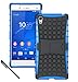Sony Xperia Z5 Premium Case Cover Accessories - Dual Layer Defender Protective Case Cover For Sony Xperia Z5 Premium / Plus (Blue)