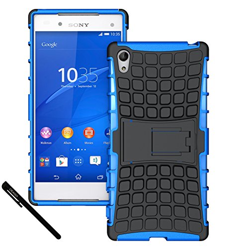 Sony Xperia Z5 Premium Case Cover Accessories - Dual Layer Defender Protective Case Cover For Sony Xperia Z5 Premium / Plus (Blue)