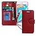 FYY Luxury Genuine Leather Wallet Case for iPhone 6 Plus/6s Plus, [Kickstand Feature] Flip Phone Case Protective Cover with [Card Holder] [Wrist Strap] for Apple iPhone 6 Plus/6s Plus 5.5