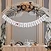 KAKOO Just Married Wedding Banner Bunting Banners Pennant Vintage Hanging Garland Decoration with Mr Mrs Signs Letters for Reception Bridal Shower and Engagement Photo Garden Outdoor