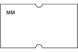 DayMark Date Coder Blank Removable Label, For DM3 SpeedyMark 10 1-Line Marking Gun, White (Pack of 8 Rolls)