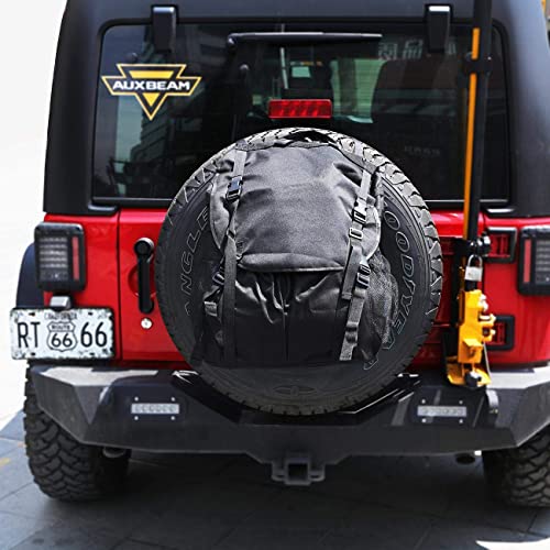 PARTOL Spare Tire Trash Bag Backpack for Jeep Wrangler JK JKU YJ TJ