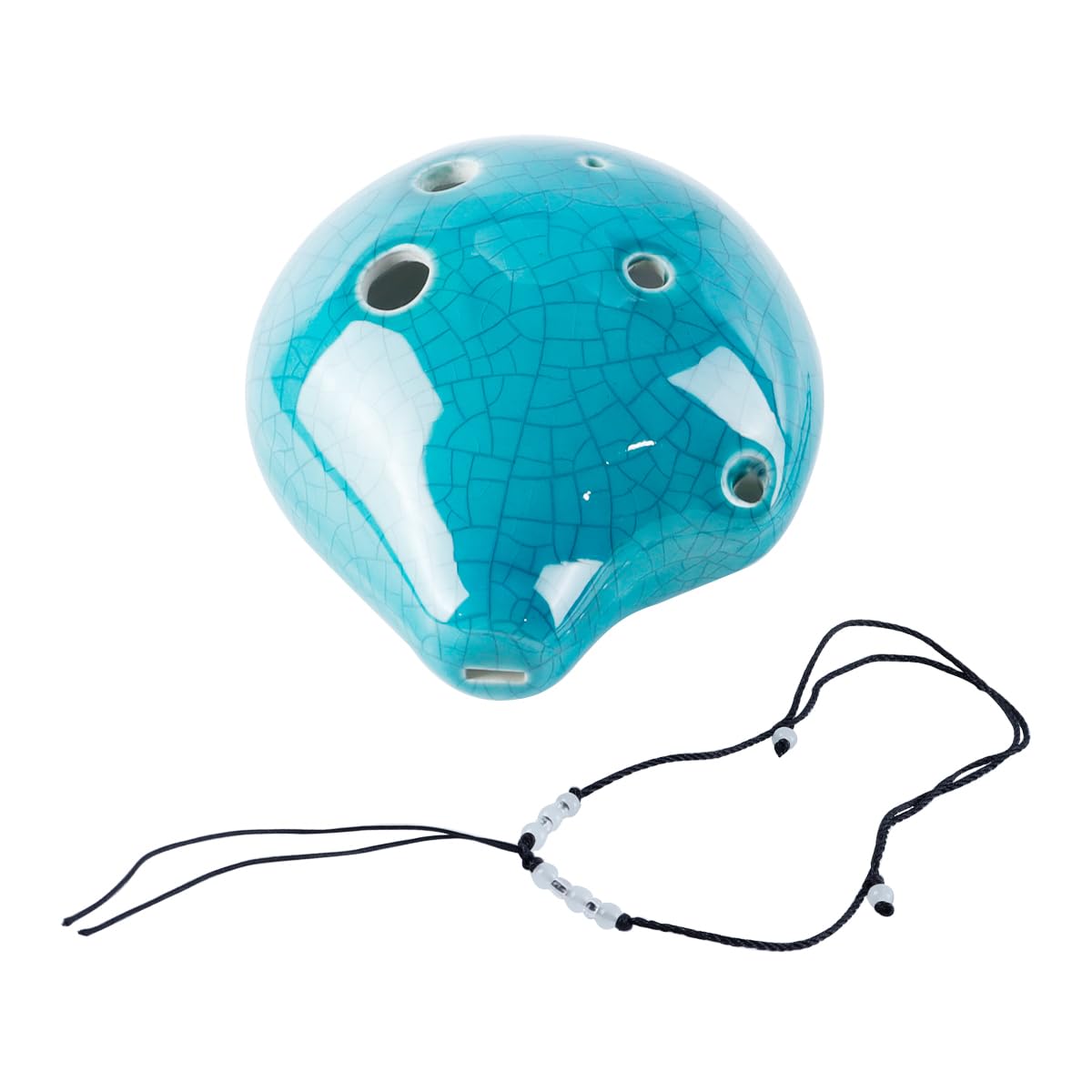 Alnicov Alnicov 6 Hole Ocarina,Wine Bottle Style Alto C Ocarina,Ice Crack Glazed Craft(Light Green)