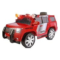 Rollplay 6 Volt GMC Yukon Denali Fire Rescue Toy, Battery-Powered Kid