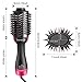 Hair Dryer Brush - One Step Electric Hot Air Brush - Multifunctional Negative Ions Hair Blow Dryer Straightener Brush with Smooth Frizz and Ionic Technology(Pink)