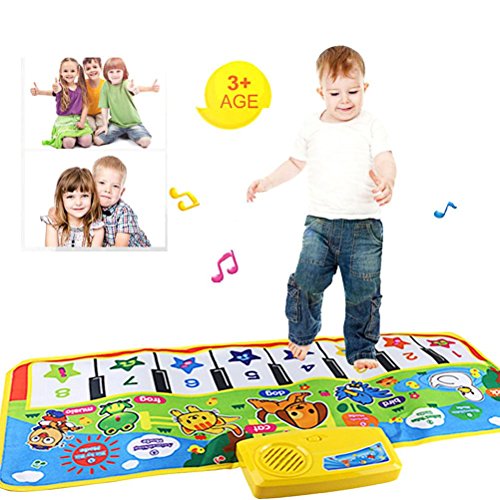 Qisc Musical Toy Floor Mat Keyboard for Kids Baby