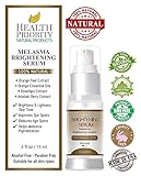 100% Natural & Organic Melasma Treatment for Face. Best Brightening Serum for Lightening & Dark Spot Corrector - Hydroquinone & Kojic Acid Free. Kit, Serum & Cream to Fade and Remove Pigment Problems.
