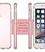 iPhone 8 Plus Cover / iPhone 7 Plus Case, Style4U Scratch Resistant Shock Absorbent Slim Transparent Crystal Clear Back TPU Bumper Glow In The Dark Case Cover w/ Ring Holder Kickstand [Pink]