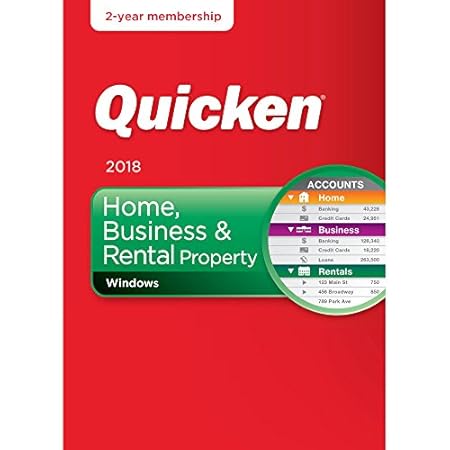 Quicken Home, Business & Rental Property 2018 Release – 24-Month Personal Finance & Budgeting Membership
