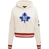 Pro Standard Womens NHL Retro Classics Brushed Back French Terry Cropped Pullover Hoodie