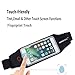 uFashion3C Running Belt Waist Pack for Phone, fits iPhone Xs Max XS X 8 7 6S 6 Plus, Galaxy S9 S8 Plus,S7 Edge, Note 9, 8, 5 - Water Resistant Reflective Fitness Workout Fanny Pack for Men and Women