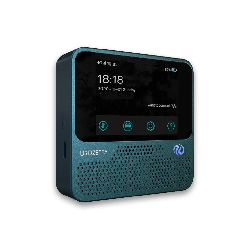 UROZETTA Mobile Hotspot WIFI Router Portable Pocket Travel MIFI 4G LTE with UK 20GB Data NO SIM Card Needed, Create WIFI Anywhere, Roaming, Home, Travel, Business, Built-in Alexa