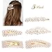 5 Pcs Pearl Hair Clips,Vanten Artificial Pearl Hair Pins Bride Hair Barrettes Handmade Ornaments Alligator Hairpins for Women Girl Wedding Bridal Styling Accessories Valentines Day Gifts