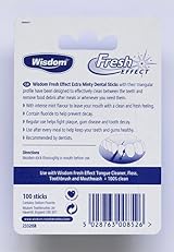 Wisdom Fresh Effects Dental Wood-Count Sticks 4 Pack 400 Count Total view 2