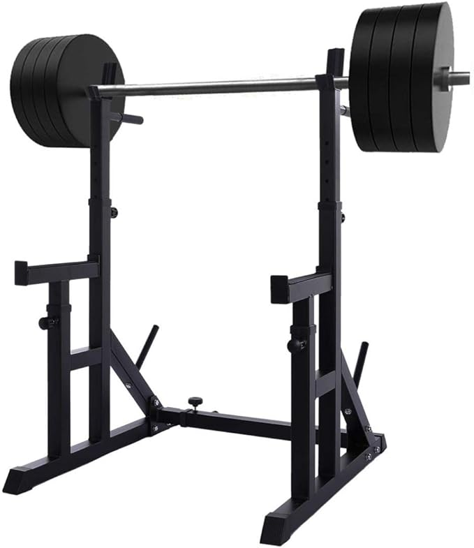 Amazon Com Updd Adjustable Squat Rack Multi Function Barbell Squat Rack 220lbs Max Load Home Gym Fitness Weight Lifting Bench Press Dipping Station Sturdy Portable Barbell Racks Sports Outdoors
