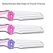 Zodaca [3 Pack] Folding Eyebrow Sharpers Facial Razor Hair Shaving Grooming Trimmer with Pouch for Facial Hair Removal and Body Shaving, Pink/Purple