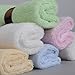 Monclaire 10x10-Inch Organic Reusable Bamboo Baby Towels (Set of 6) with Nail clipper