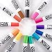 Dry Erase Markers Whiteboard Marker Pens Set For Kids Fine Point Erasable Pen Tip Best for School White Board Eraser Calendar Children and Office Supplies 13 Colors Black Red Blue Neon Eco Gift Box