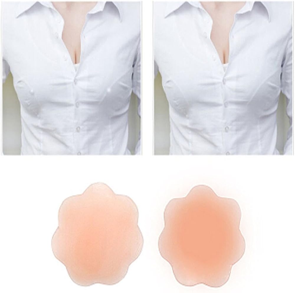 Icyang 2 Paar Nippelabdeckung Wiederverwendbare Selbstklebende Silikon Brustwarzenabdeckung Bh Nippel Cover Pad Unsichtbar Fur Frauen Amazon De Bekleidung