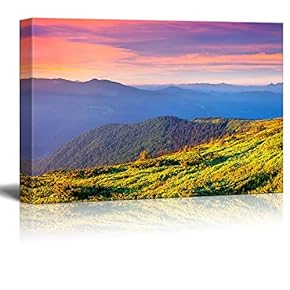 Beautiful Scenery Landscape Colorful Summer Sunrise in The...