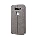Feitenn LG G5 case Premium Leather PU Wallet View Window Flip Smart Case Stand Kicstand Card Holder Magnetic Closure TPU Bumper Full Cover case for LG G5 (Gray)