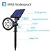 Iextreme Solar Spotlights, 4 LED Waterproof Solar Spotlight 180 ° Adjustable Wall Light, 2-in-1 Security Lighting, Auto On/Off Landscape Lights for Gardens Patio Deck Yard Driveway Pool Area(2 Pack)