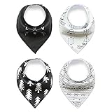 Quest Sweet - Baby Bandana Drool Bibs - 4 Pack Set