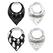 Baby Bandana Drool Bibs For Teething and Drooling 4 Pack Set For Boys and Girls