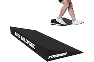 ER KANG Squat Wedge Block, Slant Board Heel Lift for Strength and Knees Over Toes Squats, Calf Stretcher Incline Board, Wide Durable Heel Elevated Squat Wedge Block for Weightlifting and Mobility