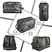 LVLY Toiletry Travel Bag for Men - Large Leather Dopp Kit - Mens Toiletries Bathroom Organizer (Gray)