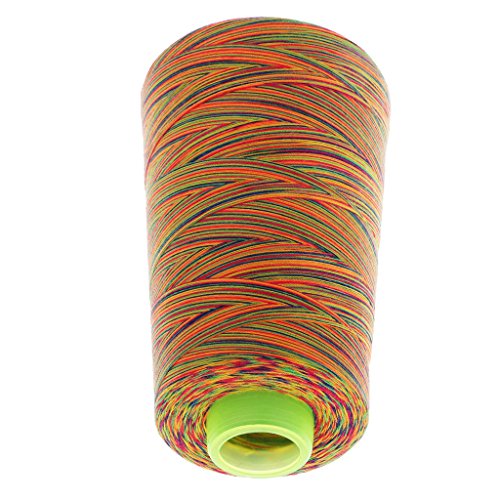 perfektchoice 100% Polyester Sewing Thread Spools - 3000 Yards/1 Spool of Yarn, 40/2 All-Purpose Connecting Threads for Sewing Machine and Hand Repair Works - Multicolor 4