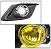 ZMAUTOPARTS Bumper Driving Fog Lights Lamp Yellow w/Bezel+Harness Compatible with 2014-2016 Mazda 3 Hatchback/Sedan