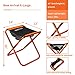 SPOFINE Mini Camp Stool, Lightweight Camping Stool, Portable Folding Camp Chair, Foldable Outdoor Chairs for Travel, Camping (X-Large:16