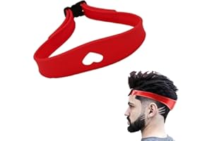 Adjustable Neck Hair Guide - Hair Trimming Guide Tool for Cutting - Portable Silicone Haircut Bands Hairline Shaping Tool for