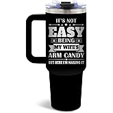 DUUV Birthday Gifts for Husband from Wife, Best Husband Ever Tumbler with Handle 40 Oz Stainless Steel Insulated, Christmas Thanksgiving Wedding Anniversary Appreciation Gifts for Husbands, 1PCS