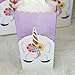 Rainbow Unicorn - Magical Unicorn Baby Shower or Birthday Party Favor Popcorn Treat Boxes - Set of 12