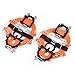 Vdealen 2 PCS 12 Teeth Claws Crampons Non-slip Shoes Cover With Stainless Steel Chain Outdoor Ski Ice Snow Hiking Climbing Dig Into Variety Types Of Terrain Ice, Packed Snow, Wet Rocks, Concrete, and Scree