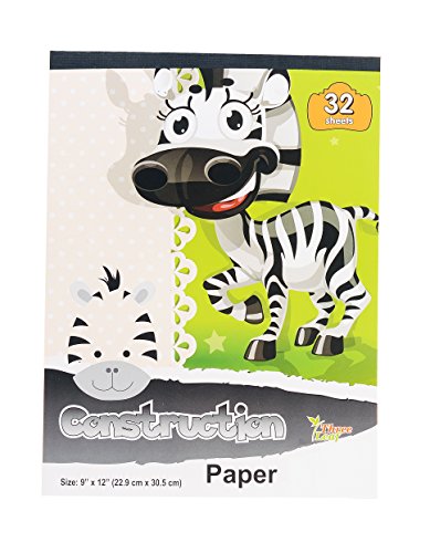 Construction Paper Books, 9x12-Inch, 8 Colors, 32-Sheets per Book from Northland Wholesale. (4-Pack)
