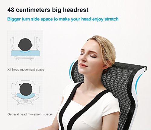 Sihoo-Sedia-Ufficio-Ergonomica-Poltrona-Ufficio-Della-Scrivania-Reclinabile-Girevole-Poltrona-Durevole-Resistente-Sedia-Schienale-Alto-Reclinabile-in-Metallo-150-kg-nero