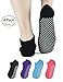 ELUTONG Pilates Ballet Barre Yoga Socks 1-4 Pack Non Skid Slip Sticky Grippers Socks for Women