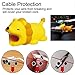 DECVO Cable Protector for iPhone iPad Cable Android Samsung Galaxy Cord Plastic Cute Land Animals Phone Accessory Protects USB Charger Data Protection Cover Chewers Earphone Cable Bite 6 PC (PHLTCH)